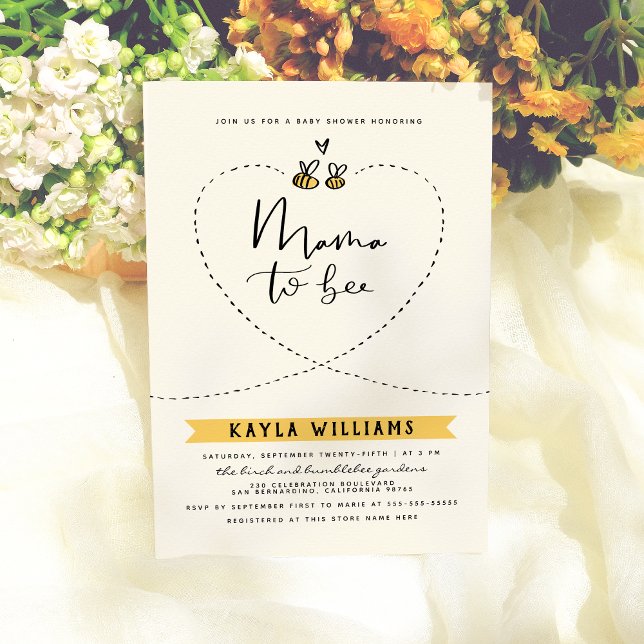 Rustic Mama To Bee Gender Neutral Baby Shower Invitation (Creator Uploaded)