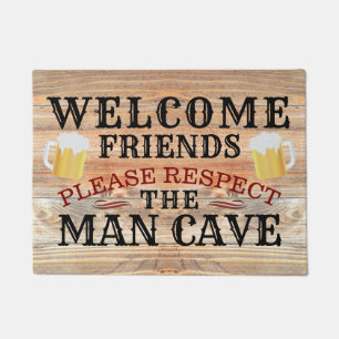 Rustic Man Cave Beer Welcome Doormat