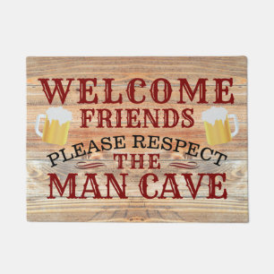 Rustic Man Cave Beer Welcome Doormat