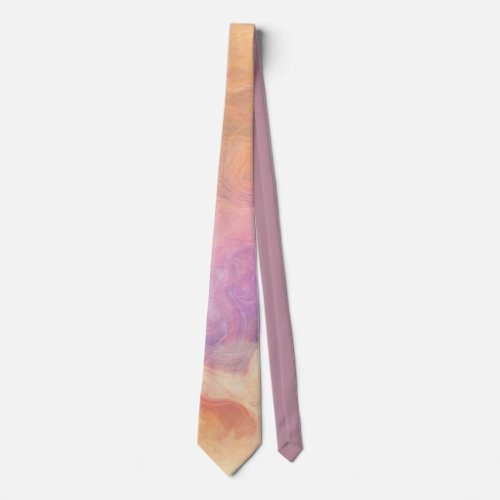 Rustic Marbled Abstract  Design on Front Only Neck Tie