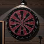 Rustic Maroon Scratched Texture Dart Board<br><div class="desc">This dartboard features a rustic,  scratched texture,  perfect for adding character to any game room. The unique design and durable construction make it an excellent choice for both casual and competitive players.</div>