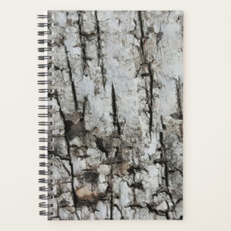 Rustic Masculine Tree Bark Dry Cracked Photo Planner