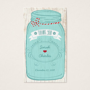 Rustic Mason Jar on Bark Illustrated Wedding