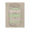 Rustic Mason Jar Save the Date Light Green