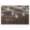 Rustic Mason Jar String Light Wedding Guest Book