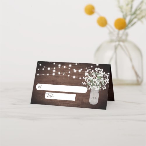 Rustic Mason Jar String Lights Wedding