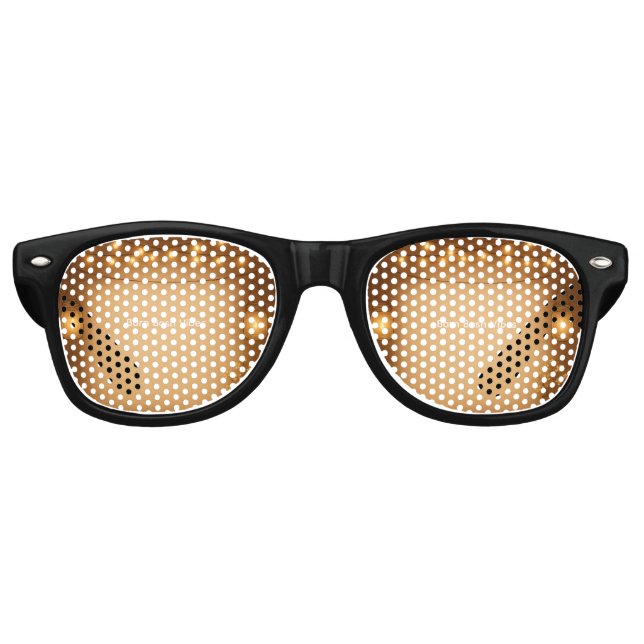 Rustic Mason Jar & String Lights Wedding Sunglasse Retro Sunglasses (Front)