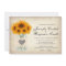 Rustic Mason Jar Sunflower Wedding Invitations