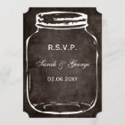 rustic mason jar wedding rsvp