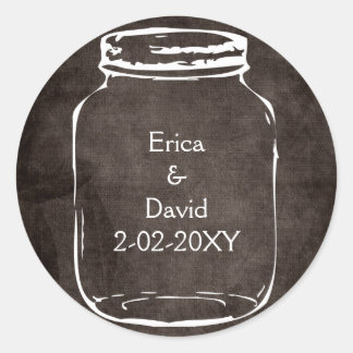 rustic mason jar wedding seals