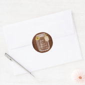 rustic mason jar wedding seals (Envelope)