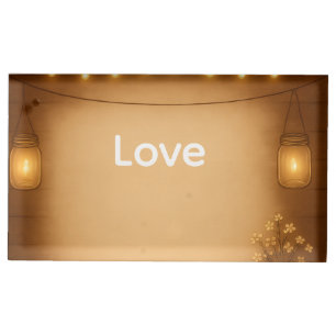 Rustic Mason Jar Wedding Table Card Holder