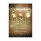 rustic mason jars string lights wedding RSVP cards