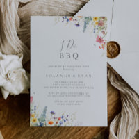 Rustic Meadow Botanical I Do BBQ Engagement Party