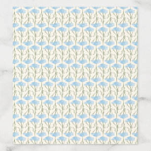 Rustic Meadow Yarrow Stems Sky Blue Envelope Liner