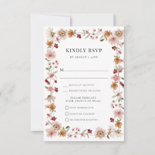 Rustic Meal RSVP Card