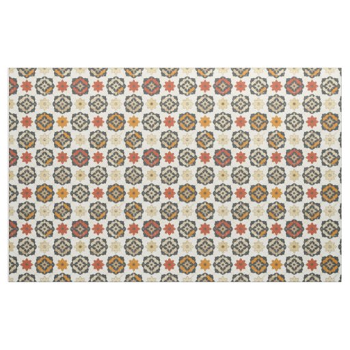 Rustic Mediterranean Tile Fabric