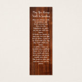 Rustic Memorial 3 Photo Funeral Poem Bookmark | Zazzle