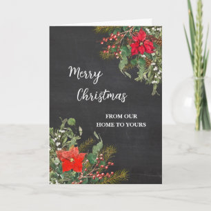 Rustic Merry Christmas Holiday Card
