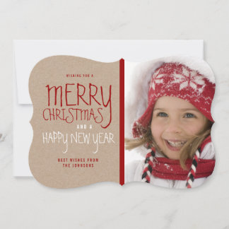 RUSTIC MERRY CHRISTMAS | HOLIDAY PHOTO CARD