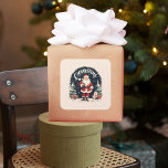 Rustic Merry Christmas & Santa Cause Square Sticker<br><div class="desc">Add a touch of rustic charm to your holiday decor with our 'Rustic Merry Christmas & Santa Cause' pillow. This delightful design captures the spirit of Christmas with a warm and cozy feel.Spread the joy and the spirit of giving this holiday season with our 'Rustic Merry Christmas & Santa Cause'...</div>