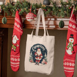 Rustic Merry Christmas & Santa Cause Tote Bag<br><div class="desc">Add a touch of rustic charm to your holiday decor with our 'Rustic Merry Christmas & Santa Cause' pillow. This delightful design captures the spirit of Christmas with a warm and cozy feel.Spread the joy and the spirit of giving this holiday season with our 'Rustic Merry Christmas & Santa Cause'...</div>