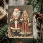 Rustic Merry Christmas With Santa Clause  Holiday Card<br><div class="desc">Celebrate the warmth and charm of the holiday season with our Rustic Merry Christmas Card. This beautifully designed card captures the essence of a cozy,  country Christmas with its handcrafted look and feel.</div>
