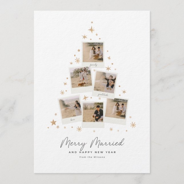 Rustic Merry Married Card (Front)