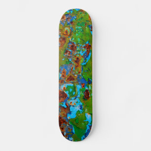 Rustic Metal Peeling Paint Vintage Grunge Funny - Skateboard