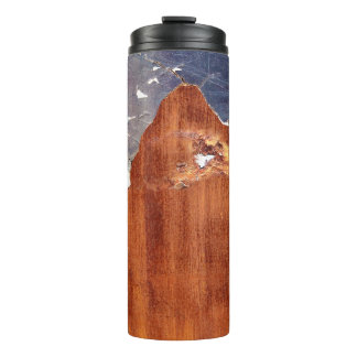 Rustic Metal: Vintage Iron Texture. Thermal Tumbler