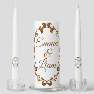 Rustic Mexican Wedding Candles