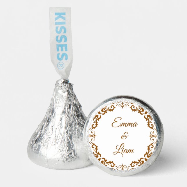 Rustic Mexican Wedding Chocolate Favors (Front)