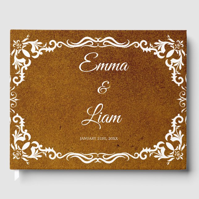 Rustic Mexican Wedding Guest Book  (Front)