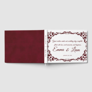 Rustic Mexican Wedding Guest Book 