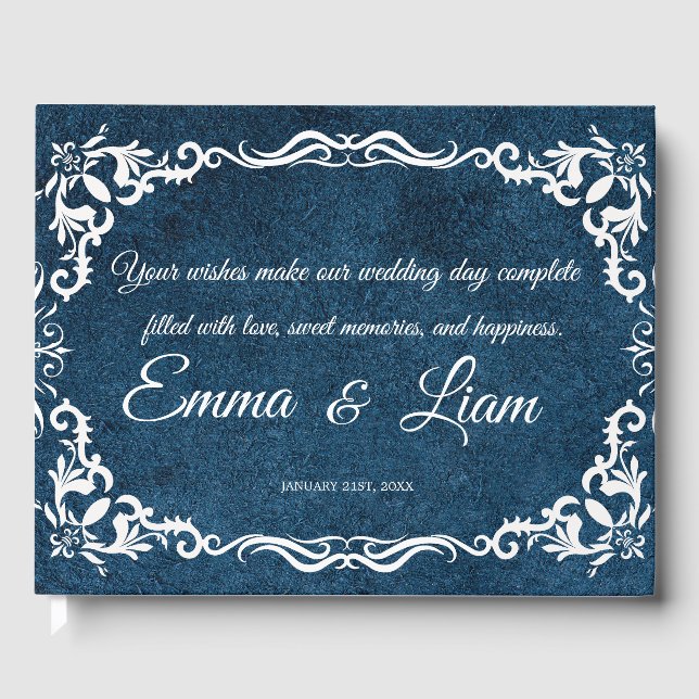 Rustic Mexican Wedding Guest Book  (Front)