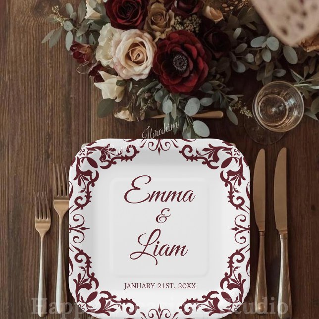 Rustic Mexican Wedding Paper Plates – Papel Picado (Creator Uploaded)