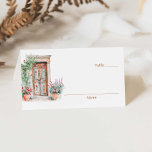 Rustic Mexico Terracotta Wedding Folded Place Card