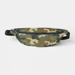 Rustic Military Camo Pattern Fanny Pack