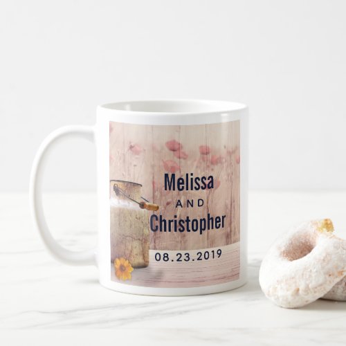 Rustic Milk Can Country Wedding Coffee Mug