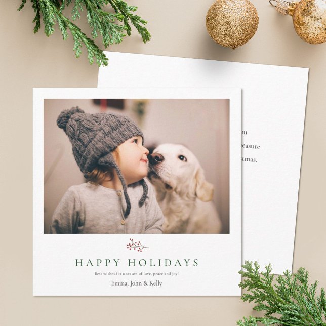 Rustic Minimalist Chrristmas Holiday Card (Creator Uploaded)
