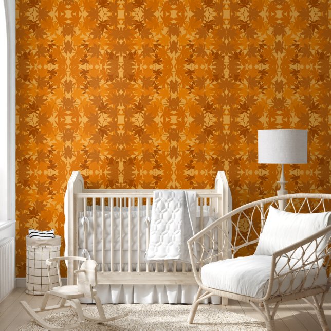 Rustic Modern Blended Leaves 5 Wallpaper (Kids)