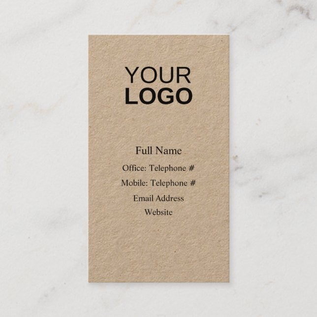 Rustic Modern Business Card (Front)