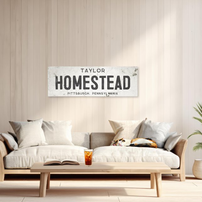 Rustic Modern Farmhouse Homestead & City Canvas Print (Creator Uploaded)