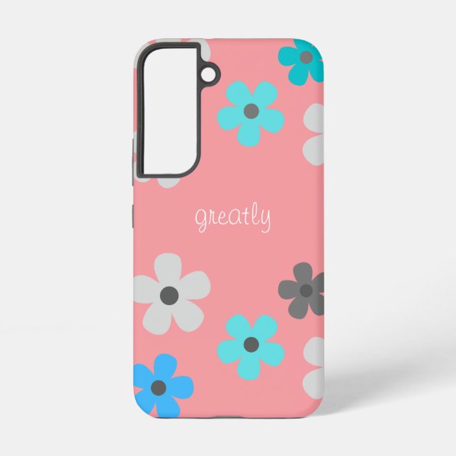 Rustic Modern Floral  Samsung Galaxy Case (Back)