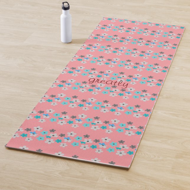 Rustic Modern Floral  Yoga Mat (In Situ)