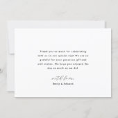 Rustic Modern Hand Script Wedding Photo Thank You Card | Zazzle