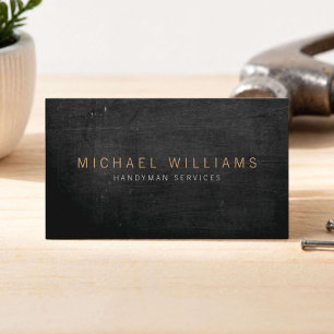 Rustic Modern Handyman, Builder Business Card
