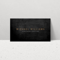 Rustic Modern Handyman, Builder Business Card