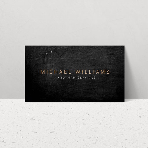 Customizable Rustic Modern Handyman, Builder Business Card