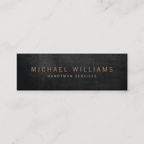 Rustic Modern Handyman Builder Thin Business Card